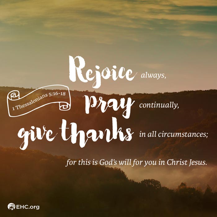 Every Home For Christ 1 Thessalonians 516 18
